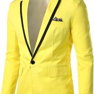 Men's Casual Sport Coat Jacket Regular Fit Lightweight Suit Jacket for Men